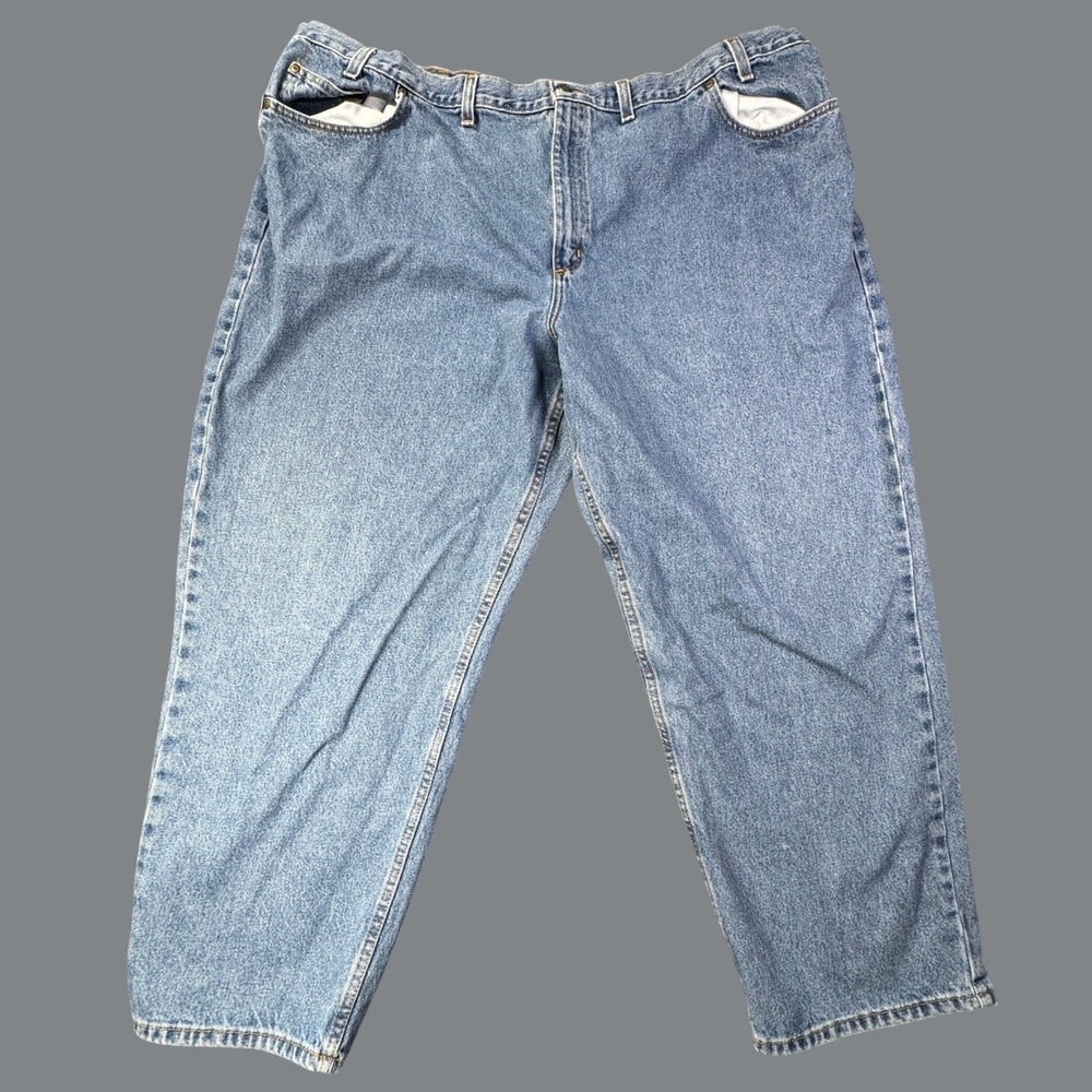 RedHead Jeans Mens 52x30 Blue Denim Straight Leg Workwear Outdoor Rugged